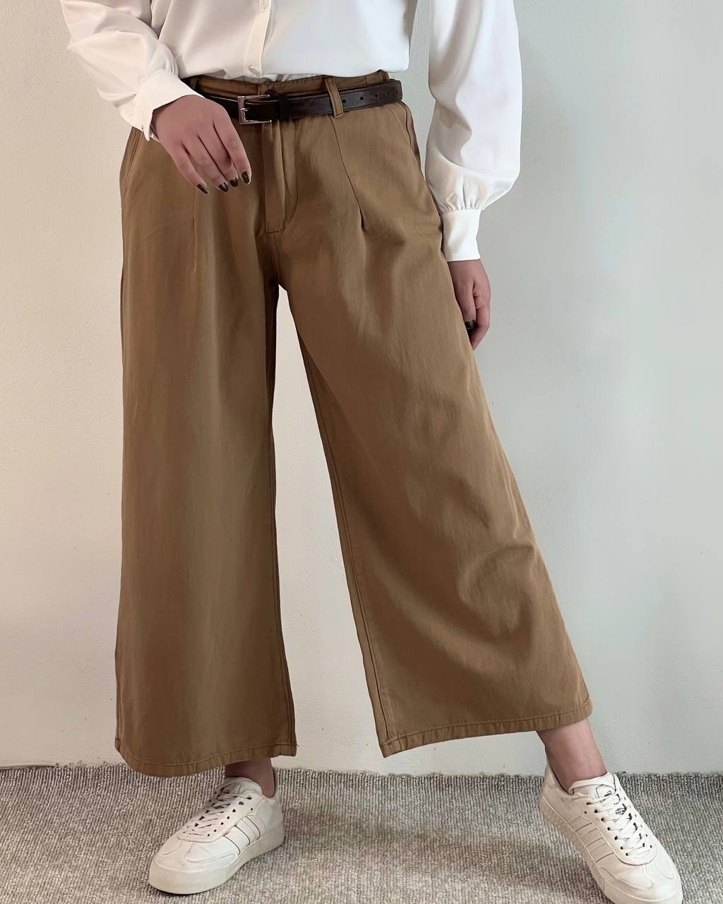 شلوار واید لگ کتان ترک کد 4982