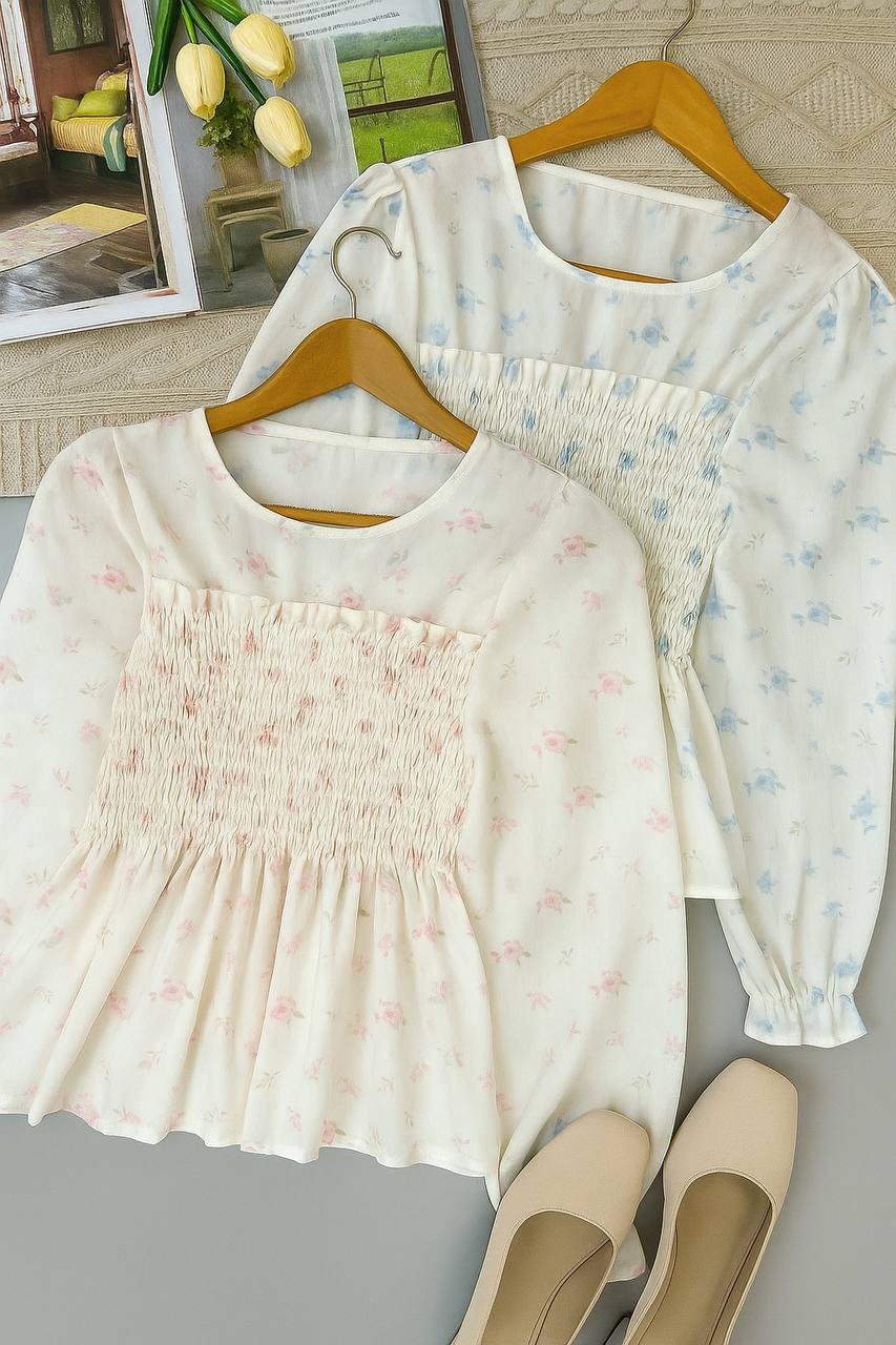 شومیز گل ریز کد 4985