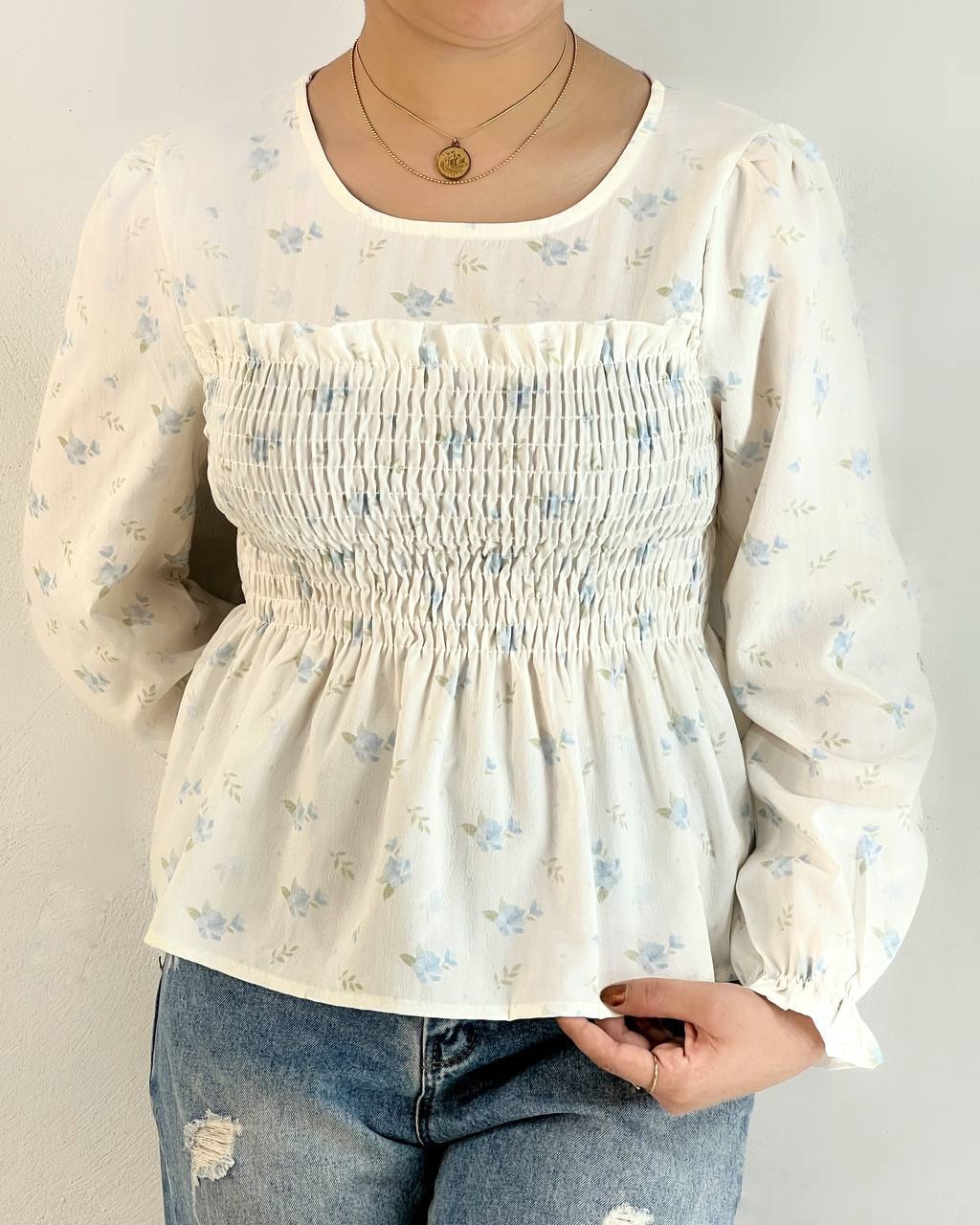 شومیز گل ریز کد 4985