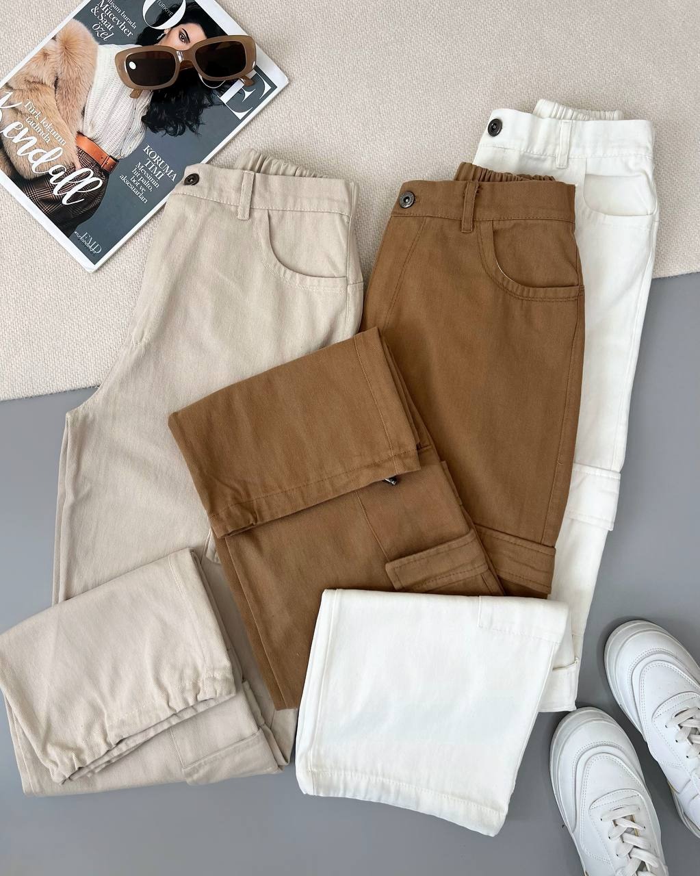 شلوار کارگو سه رنگ کد 4989