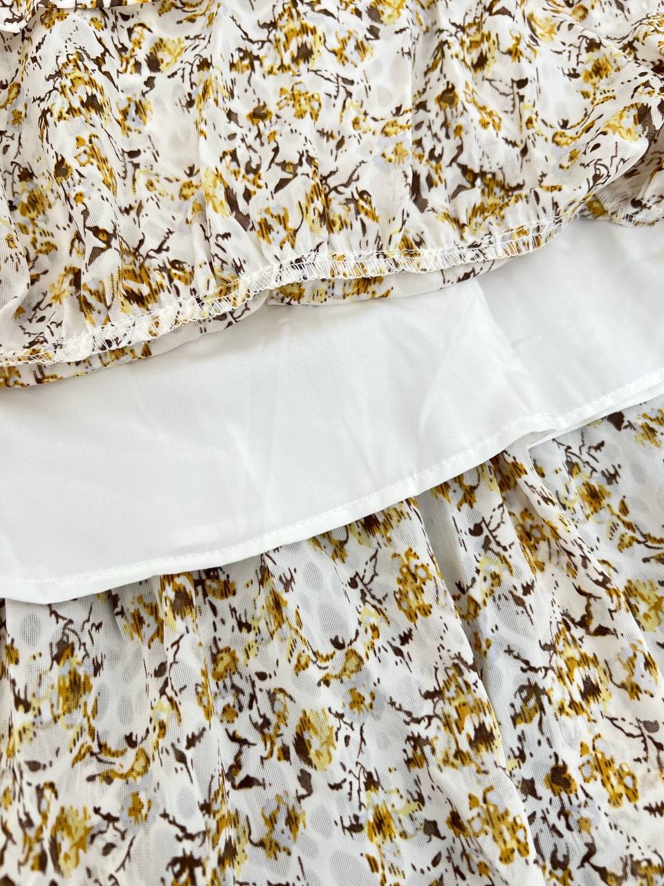 پیراهن گلگلی آستردار کد 4990