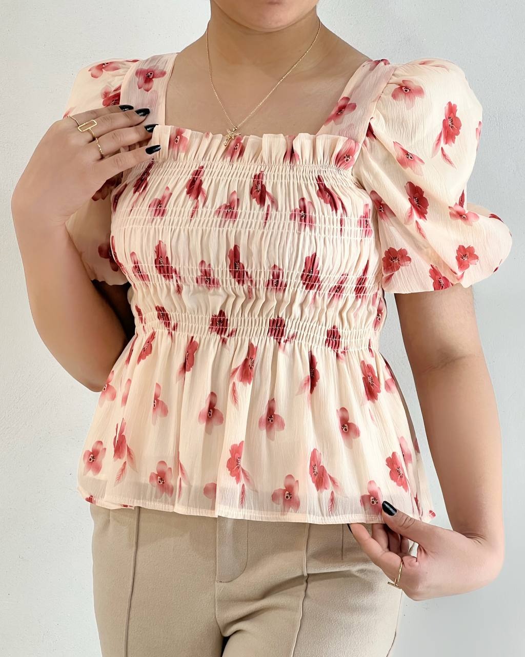 شومیز حریر شیشه ای کمرکش کد 4993