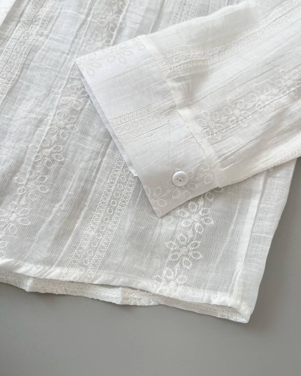 شومیز شیشه ای خامه دوزی کد 4996