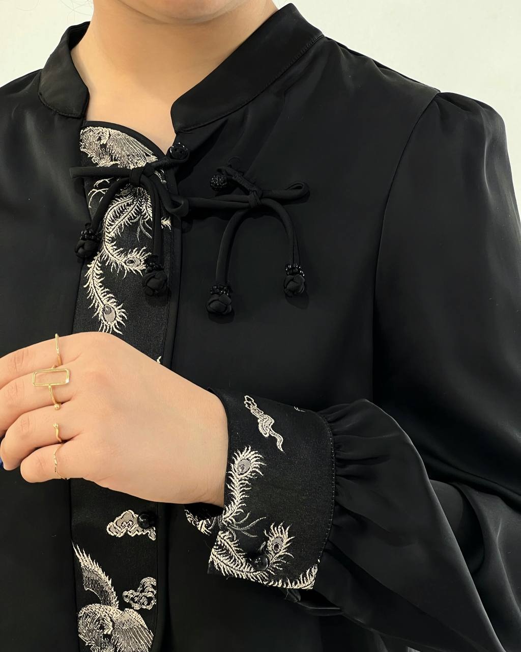 شومیز مشکی محرمی کد 4999