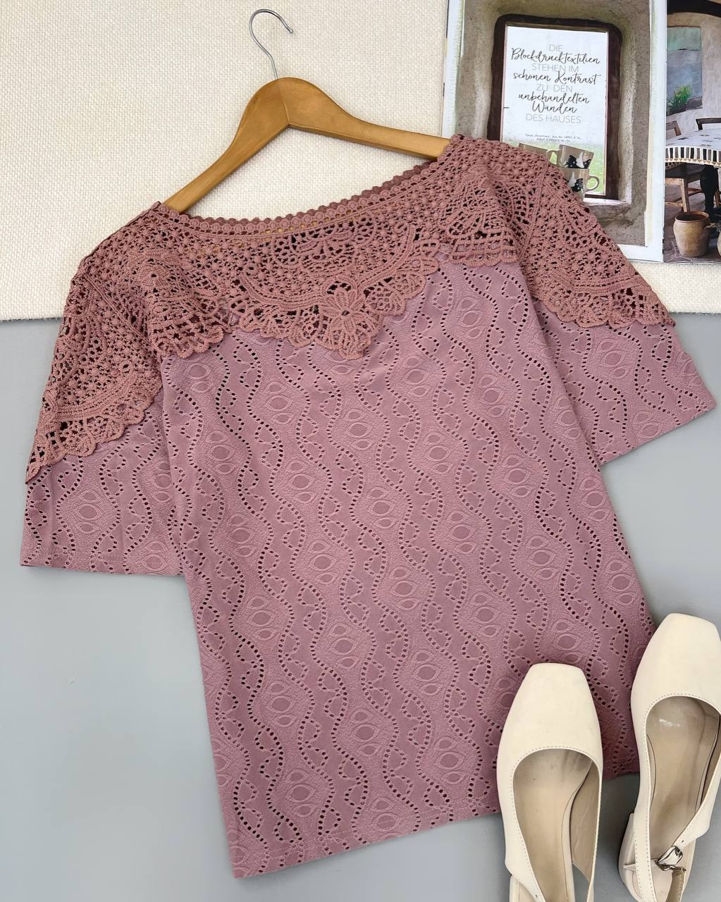 شومیز مراکشی بالا تنه دانتل کد 4713