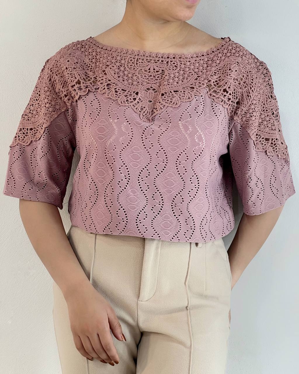 شومیز مراکشی بالا تنه دانتل کد 4713