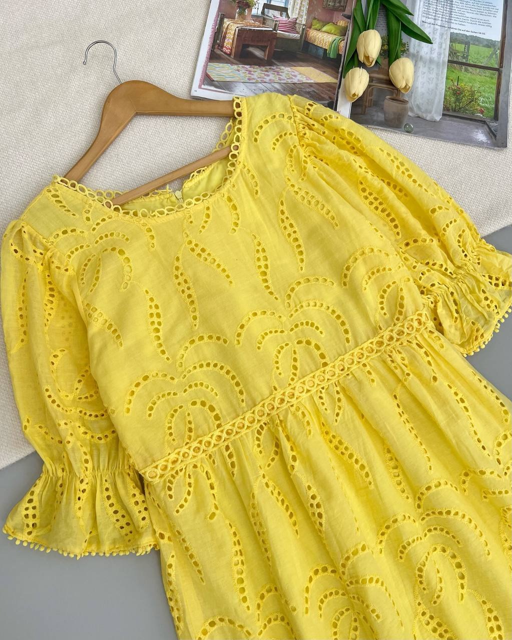 پیراهن تمام خامه دوزی کد 5003