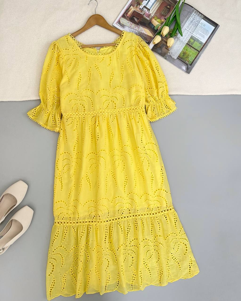 پیراهن تمام خامه دوزی کد 5003