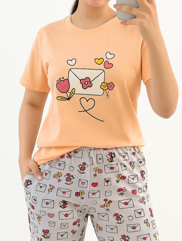 ست تیشرت و شلوار راحتی کد 4960