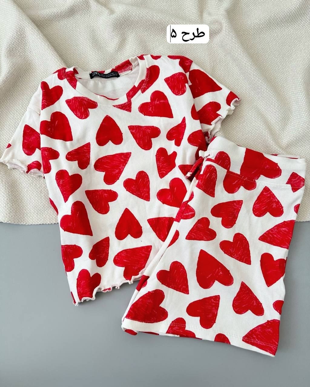 ست کراپ و شلوارک کبریتی کد 5007