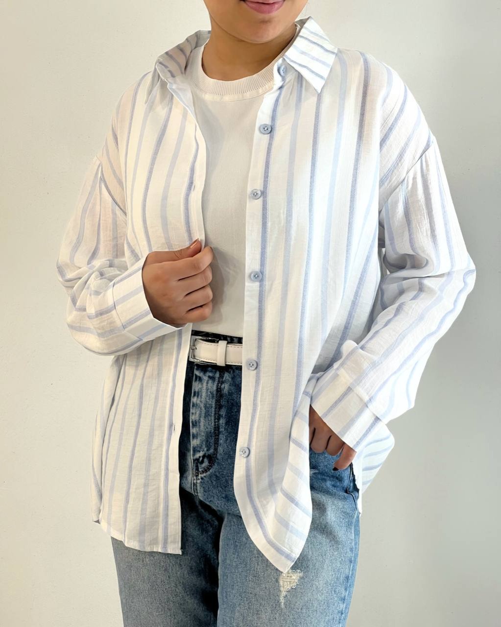 شومیز راه راه پری کد 5018