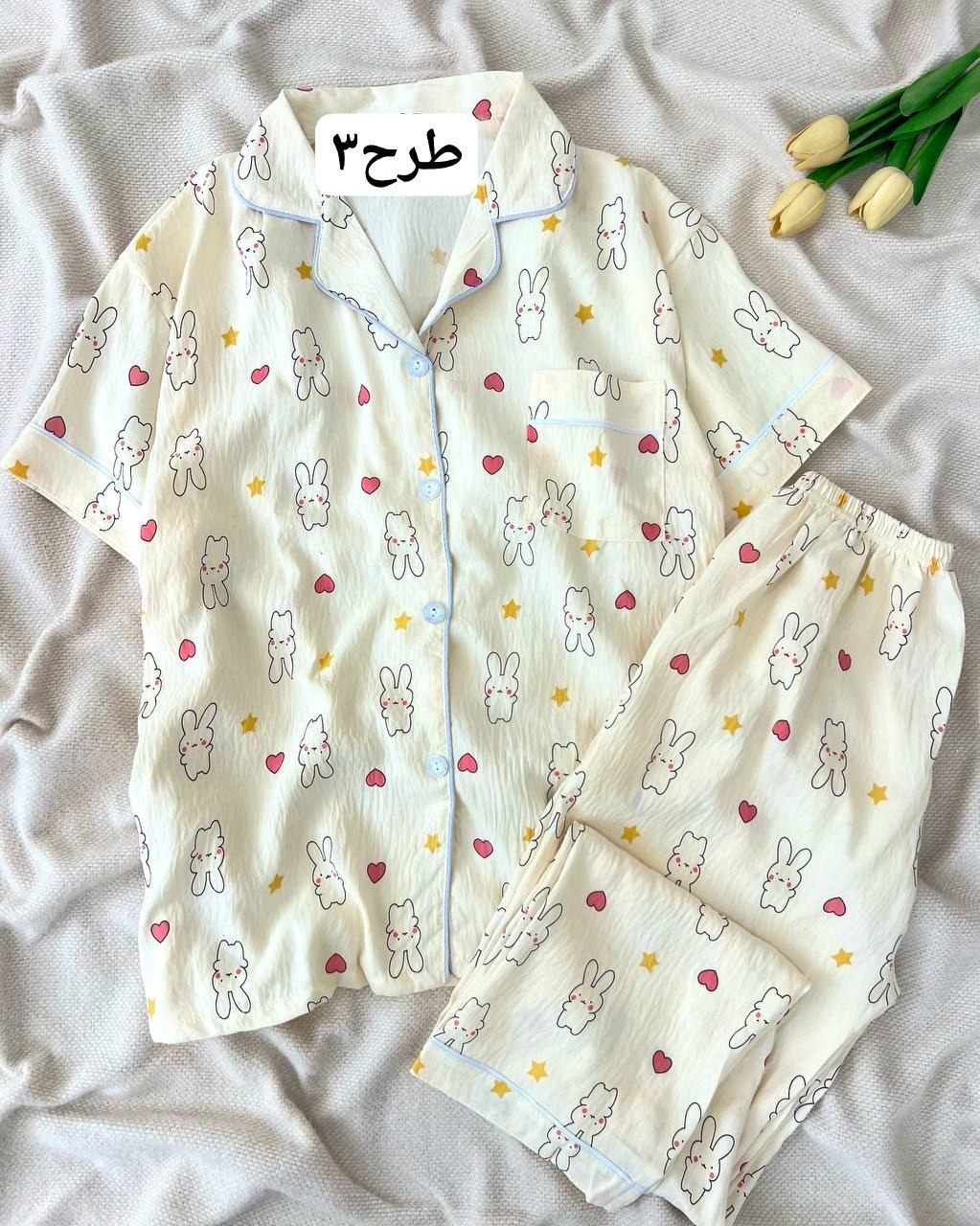 ست جلو دکمه موسلین کد 5019