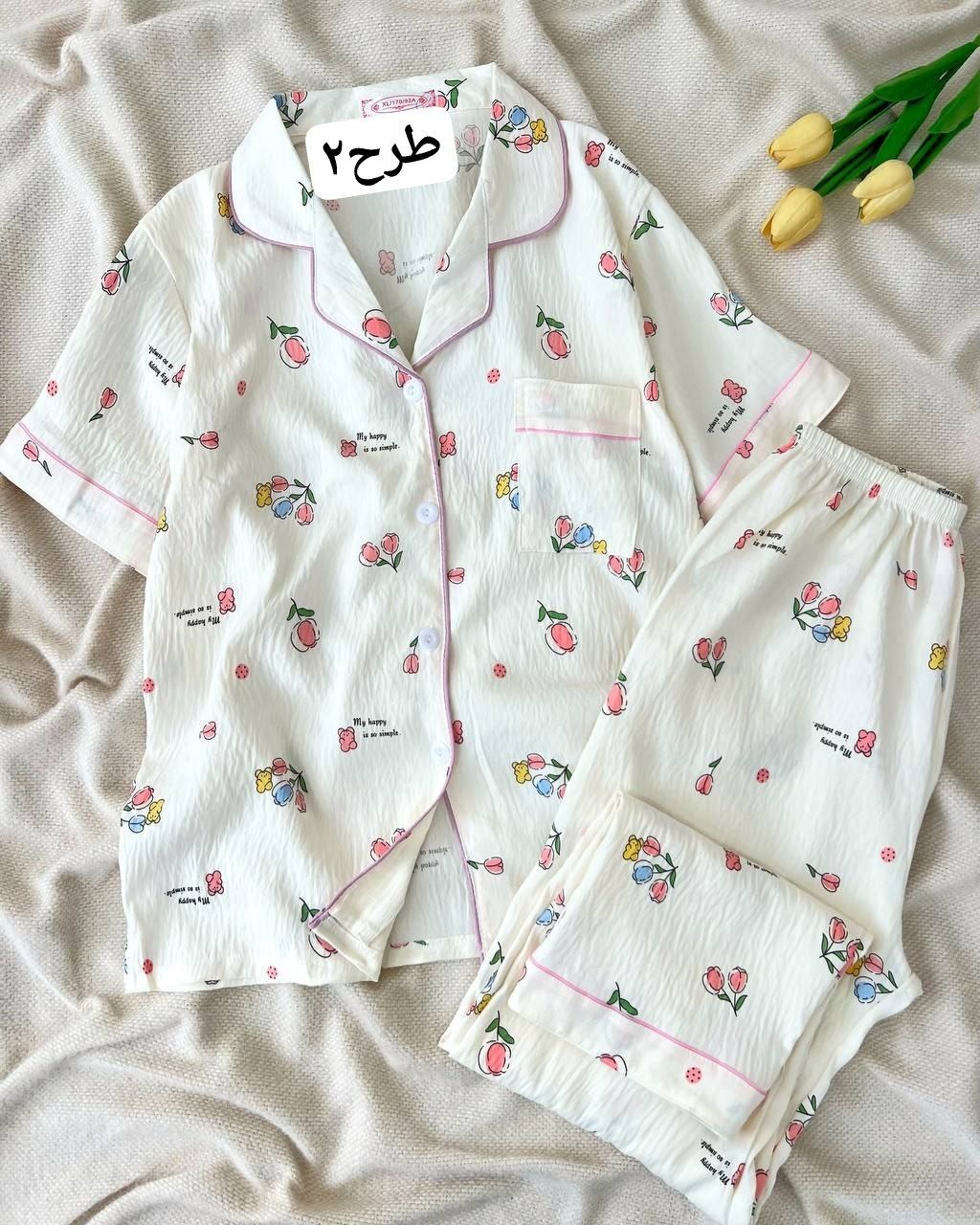 ست جلو دکمه موسلین کد 5019