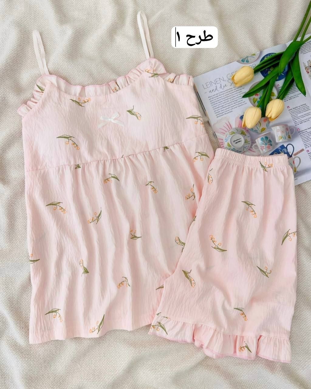 ست تاپ و شلوارک کد 5023