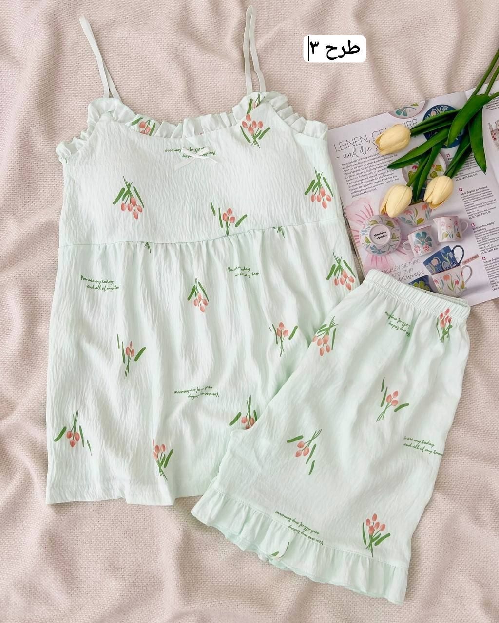 ست تاپ و شلوارک کد 5023