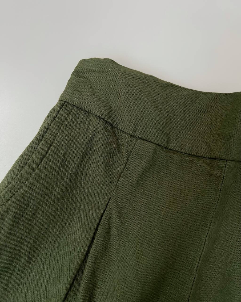 شلوار لینن نیم بگ کد 5025