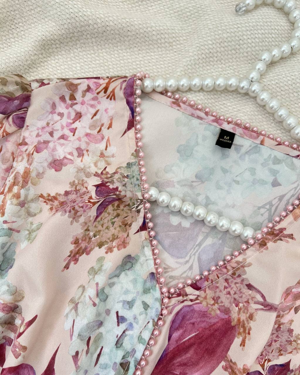 پیراهن حریر آستردار کد 5027