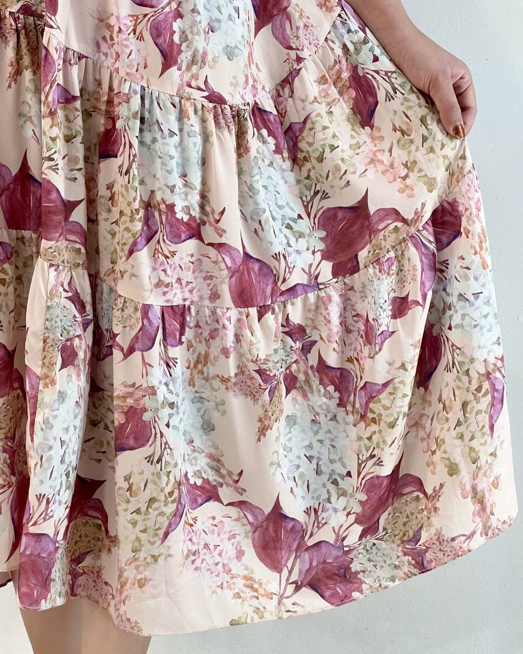 پیراهن حریر آستردار کد 5027