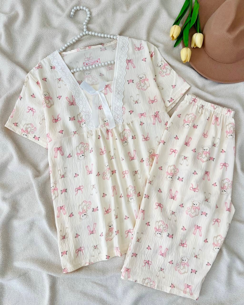 ست تیشرت و شلوارک موسلین کد5032