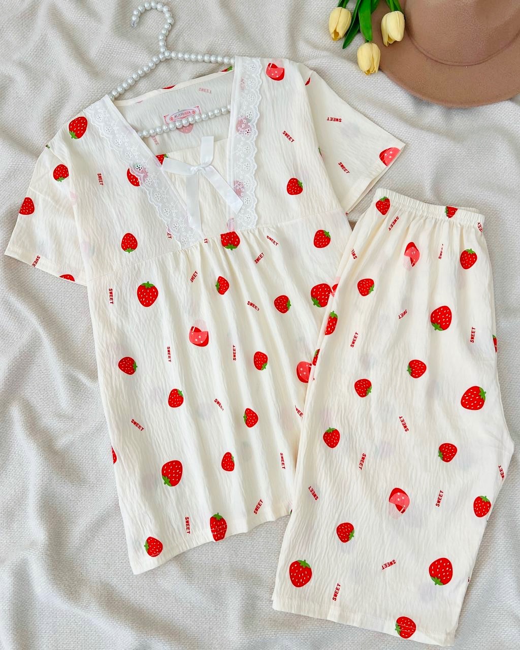 ست تیشرت و شلوارک موسلین کد5032