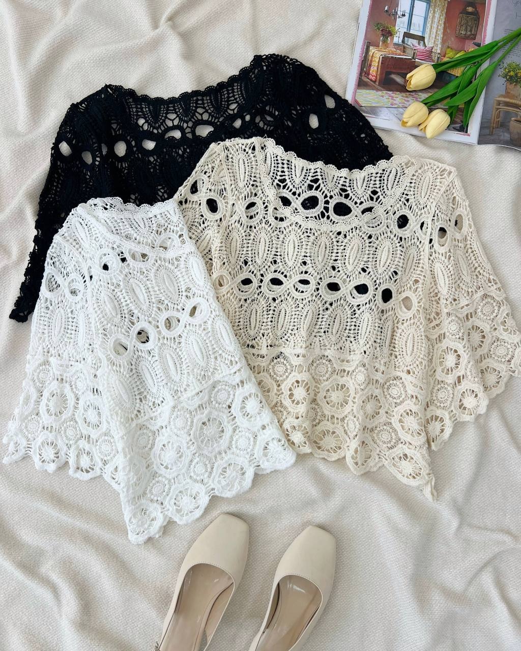 شومیز تمام قلاب بافی اورجینال 2 کد 5033