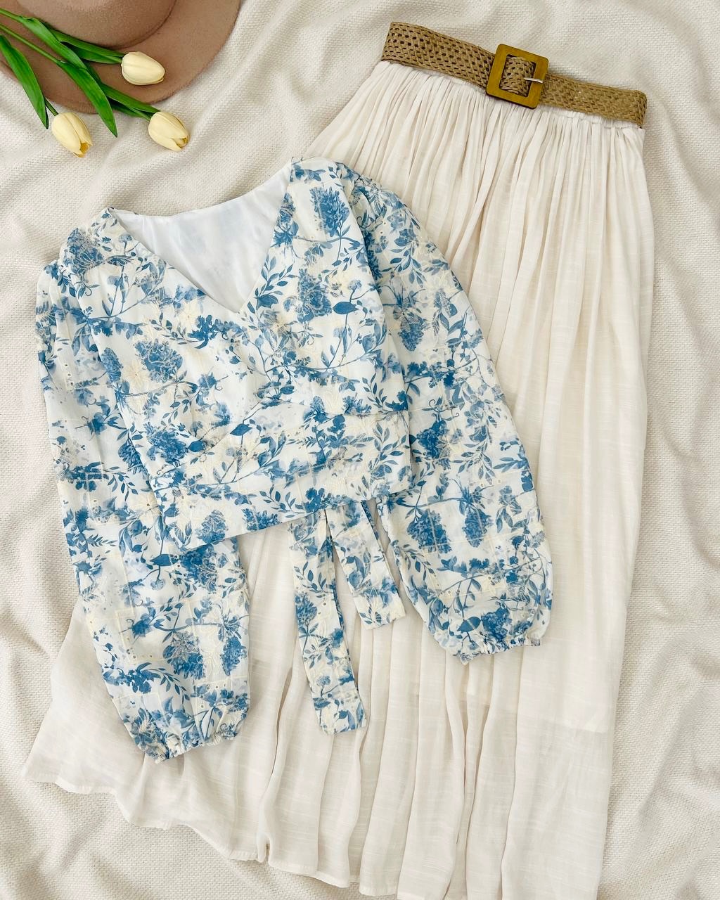 شومیز کراپ پشت پاپیون کد 5049