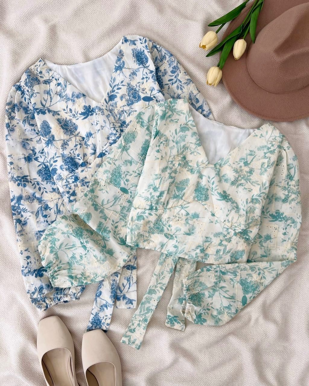 شومیز کراپ پشت پاپیون کد 5049