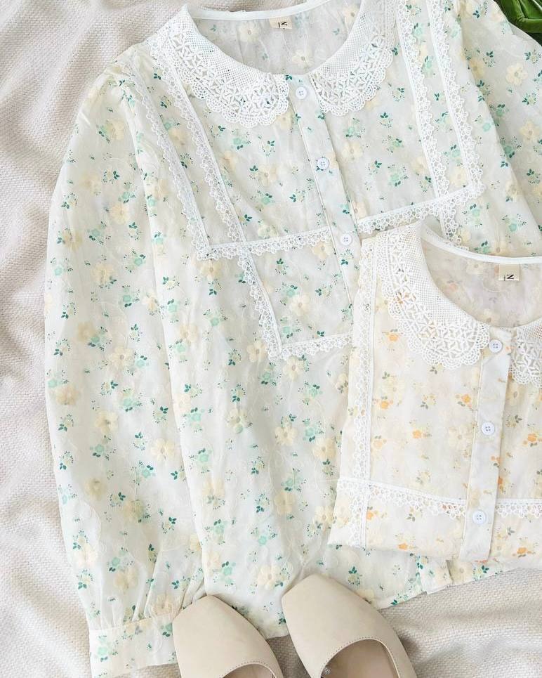 شومیز تمام خامه دوزی کد 5057