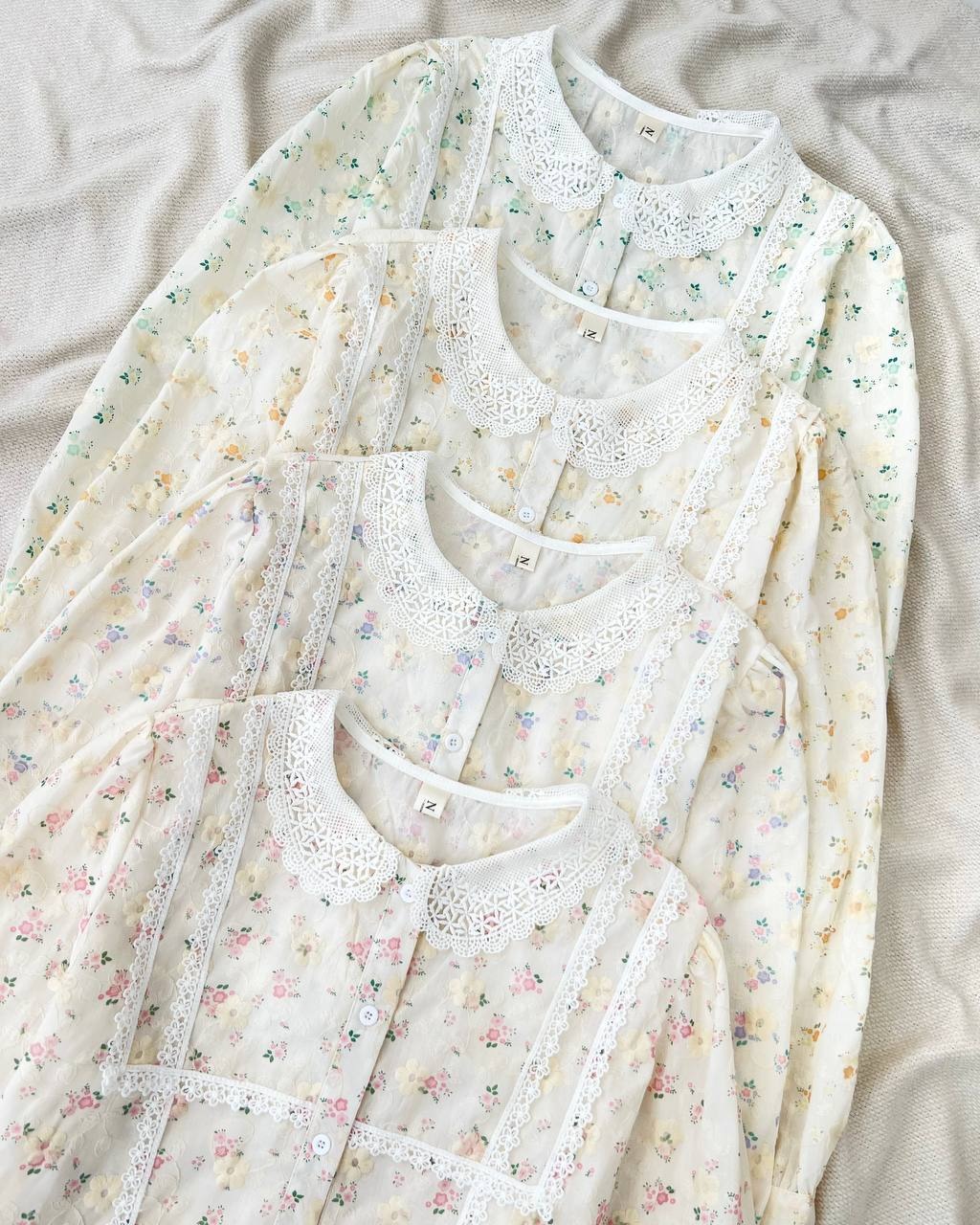 شومیز تمام خامه دوزی کد 5057