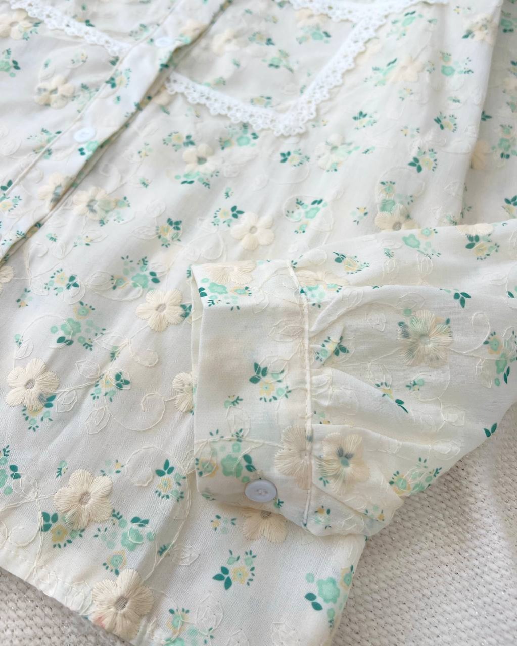 شومیز تمام خامه دوزی کد 5057