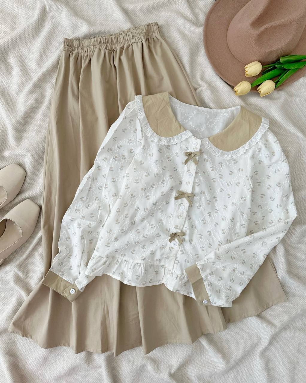 ست شومیز و دامن کد 5059