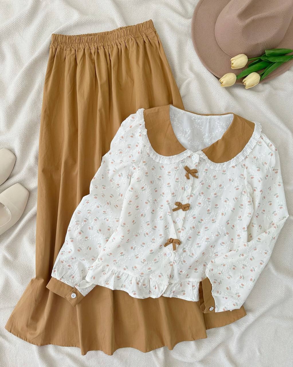 ست شومیز و دامن کد 5059