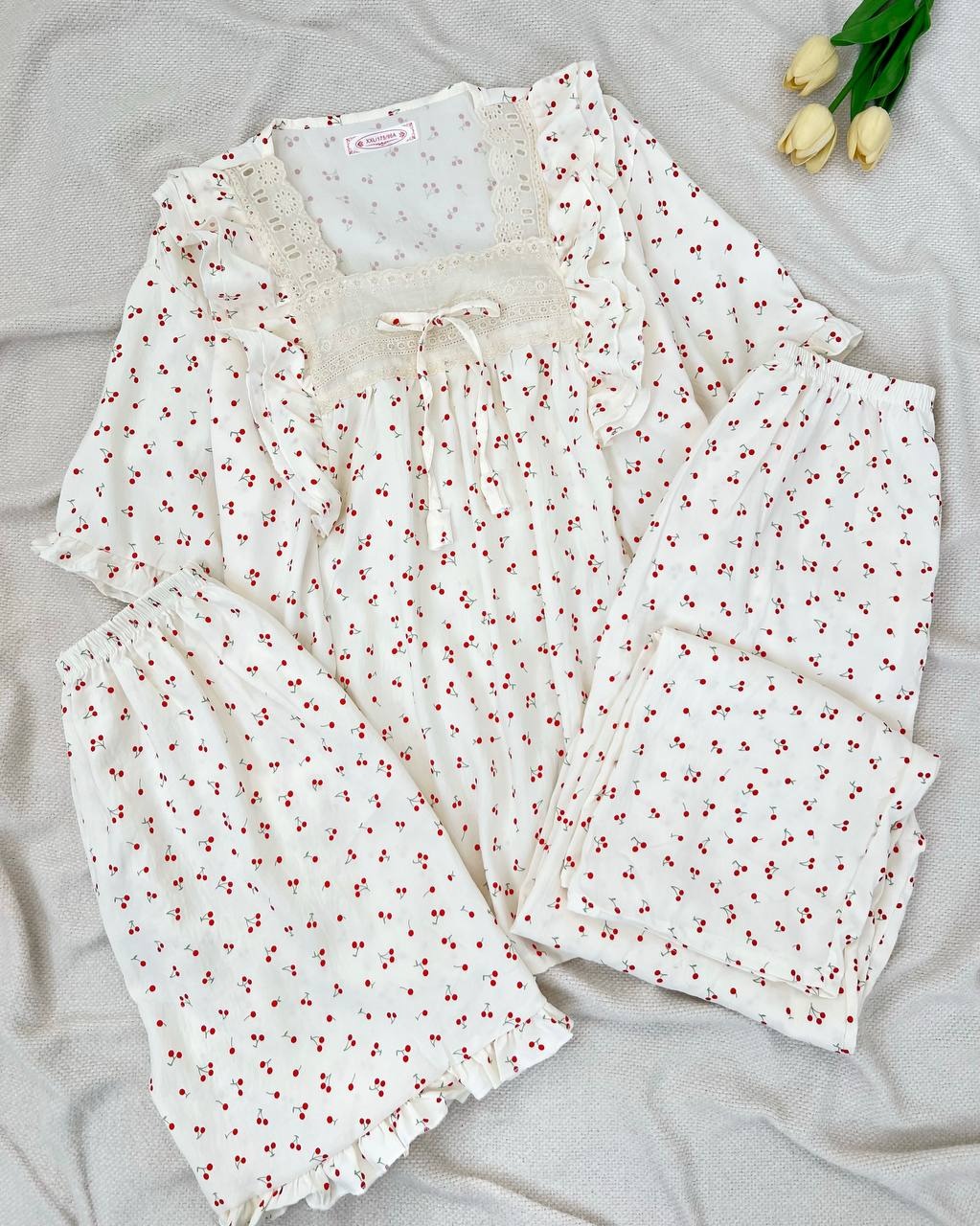 ست سه تیکه موسلین کد 5084