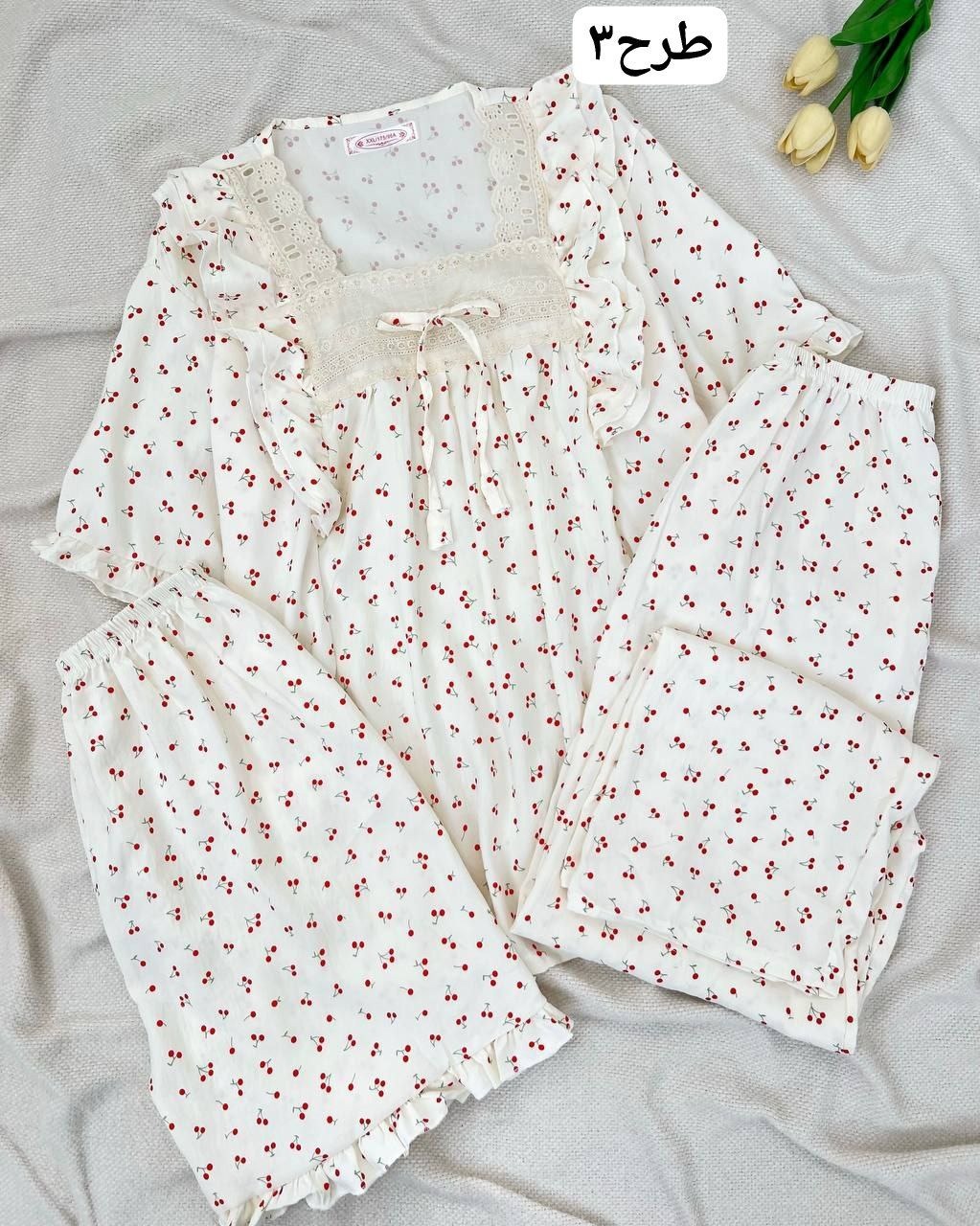 ست سه تیکه موسلین کد 5084