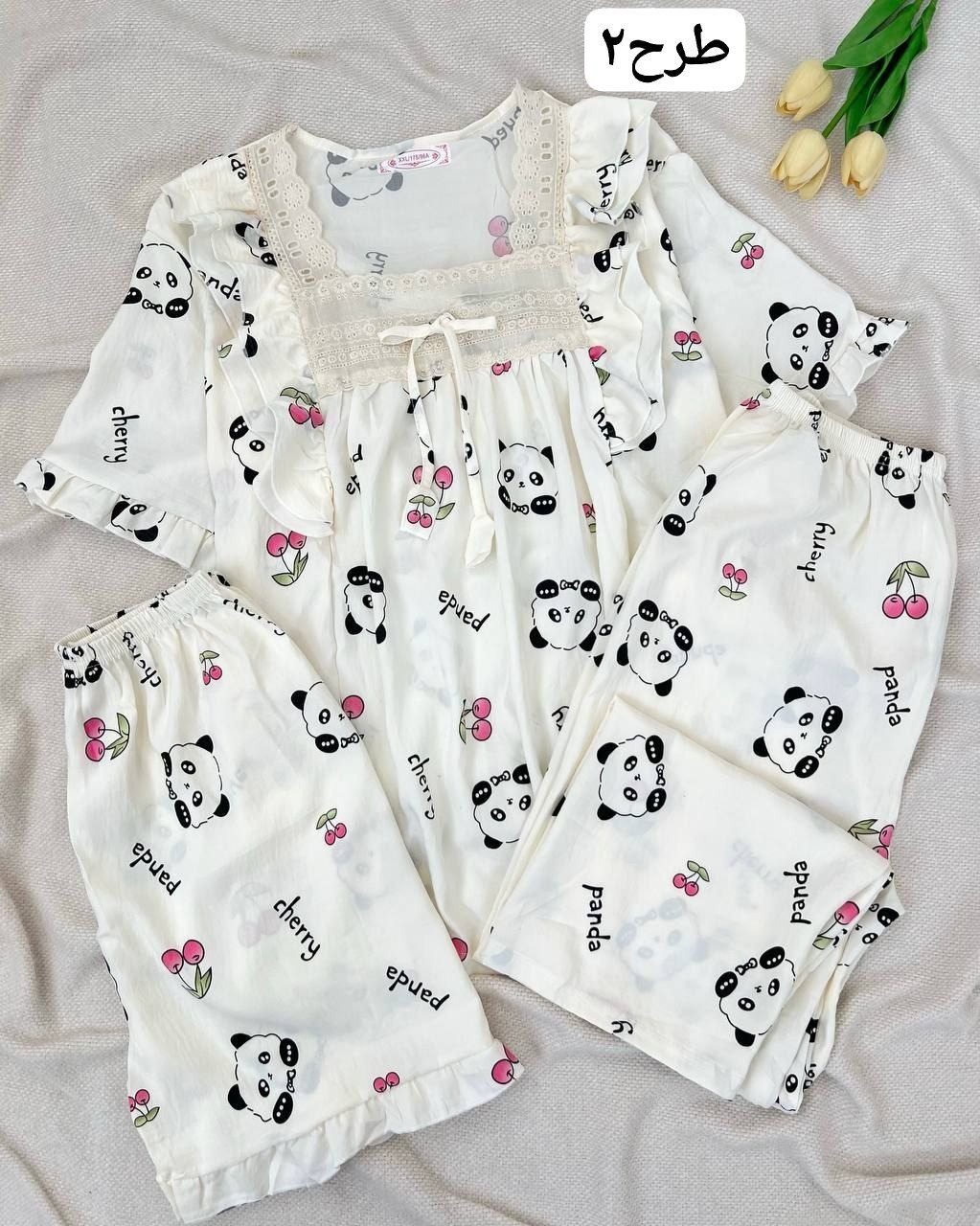 ست سه تیکه موسلین کد 5084