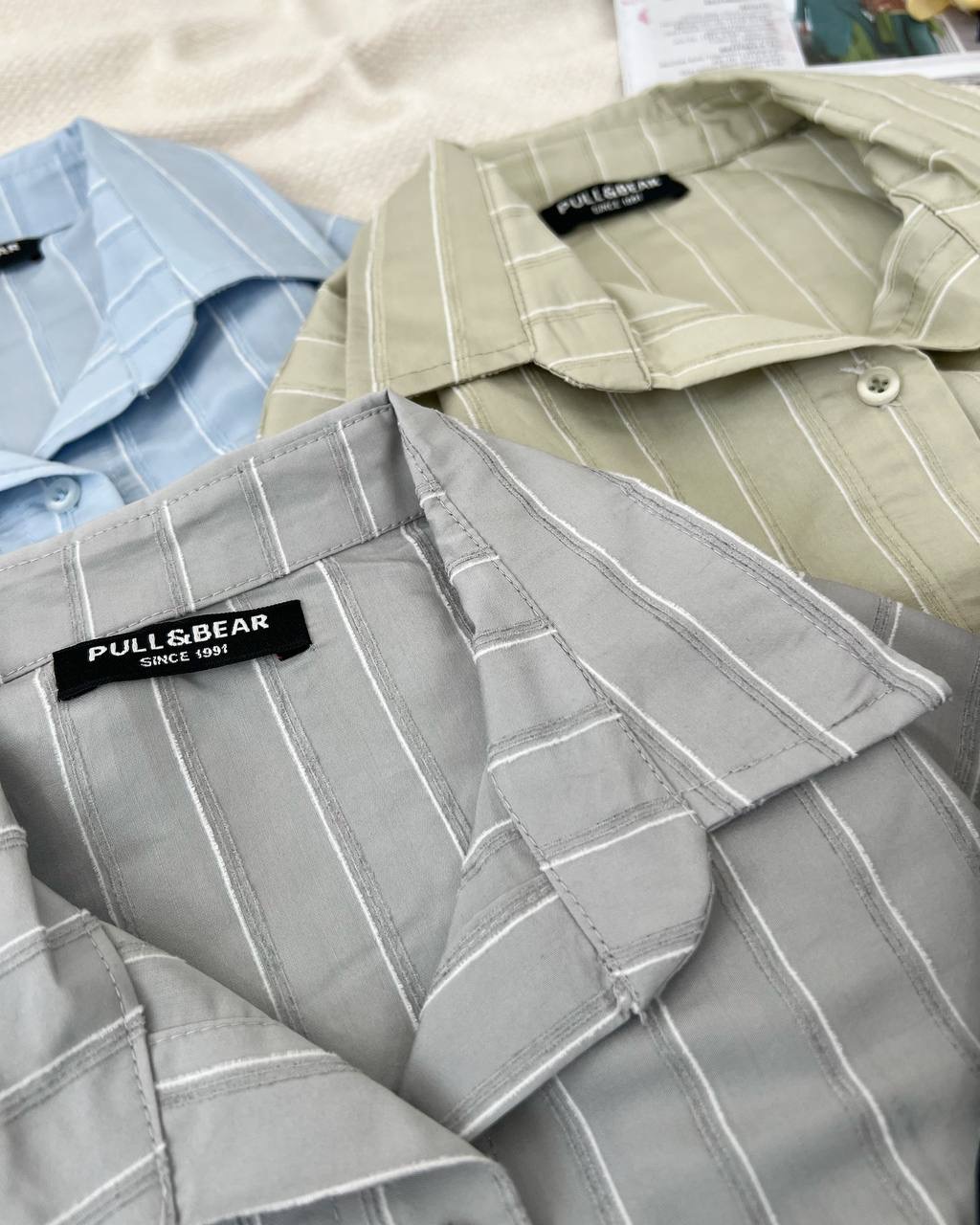 شومیز راه راه پارچه پری کد 5088