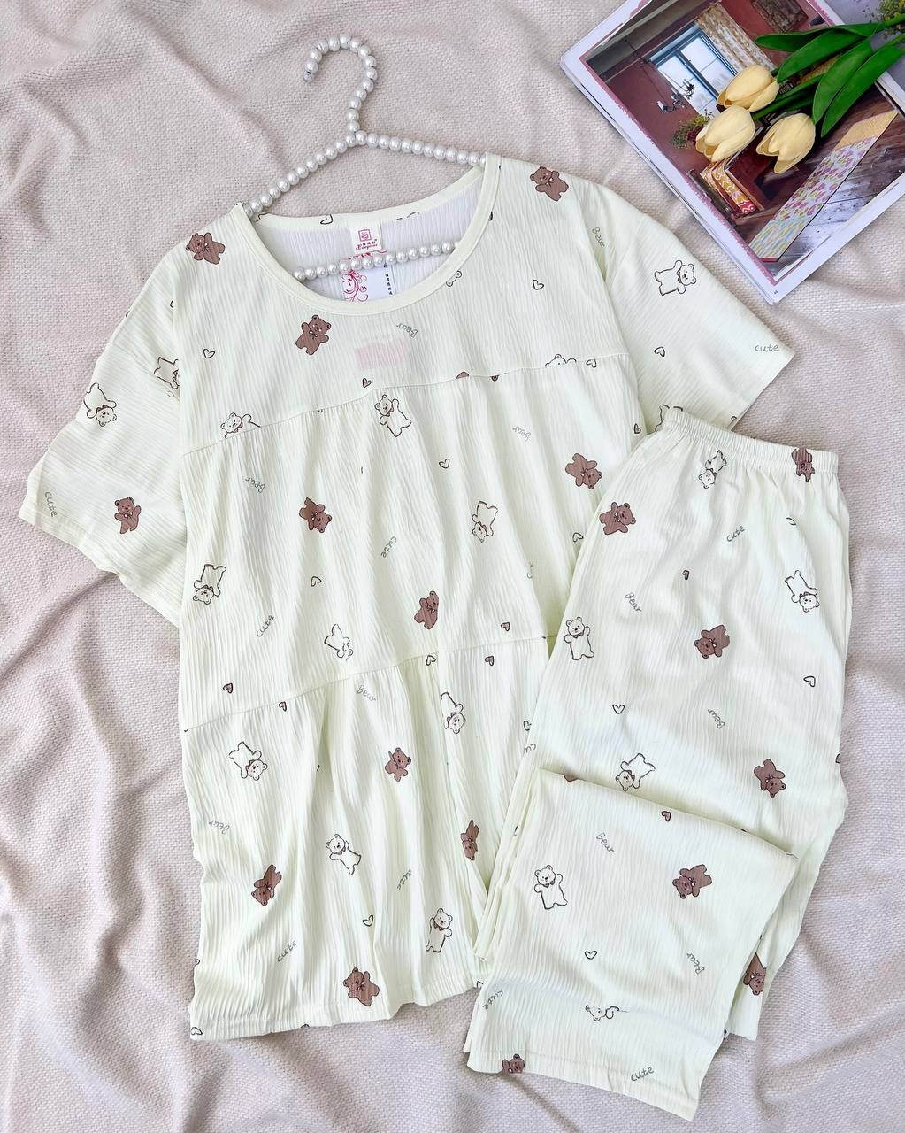 ست تیشرت و شلوار راحتی Bearکد 5089