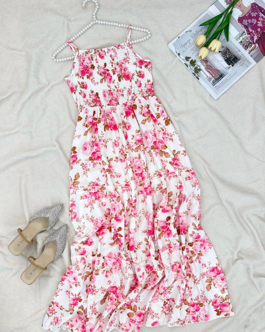 ساحلی بند تنظیمی گل صورتی کد 5091