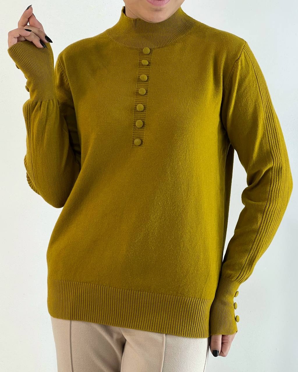 پلیور بافت آستین مچی گپ کد 5106