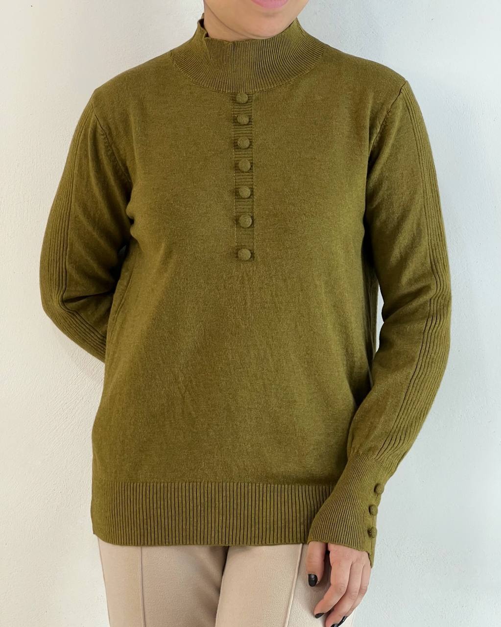 پلیور بافت آستین مچی گپ کد 5106