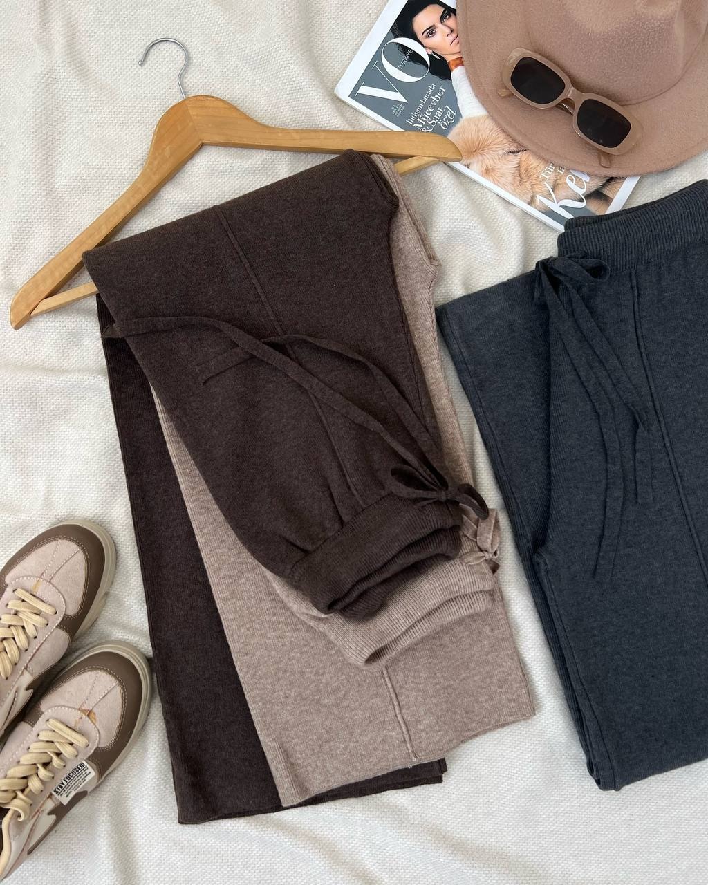 شلوار بافت نیم بگ کد 5107