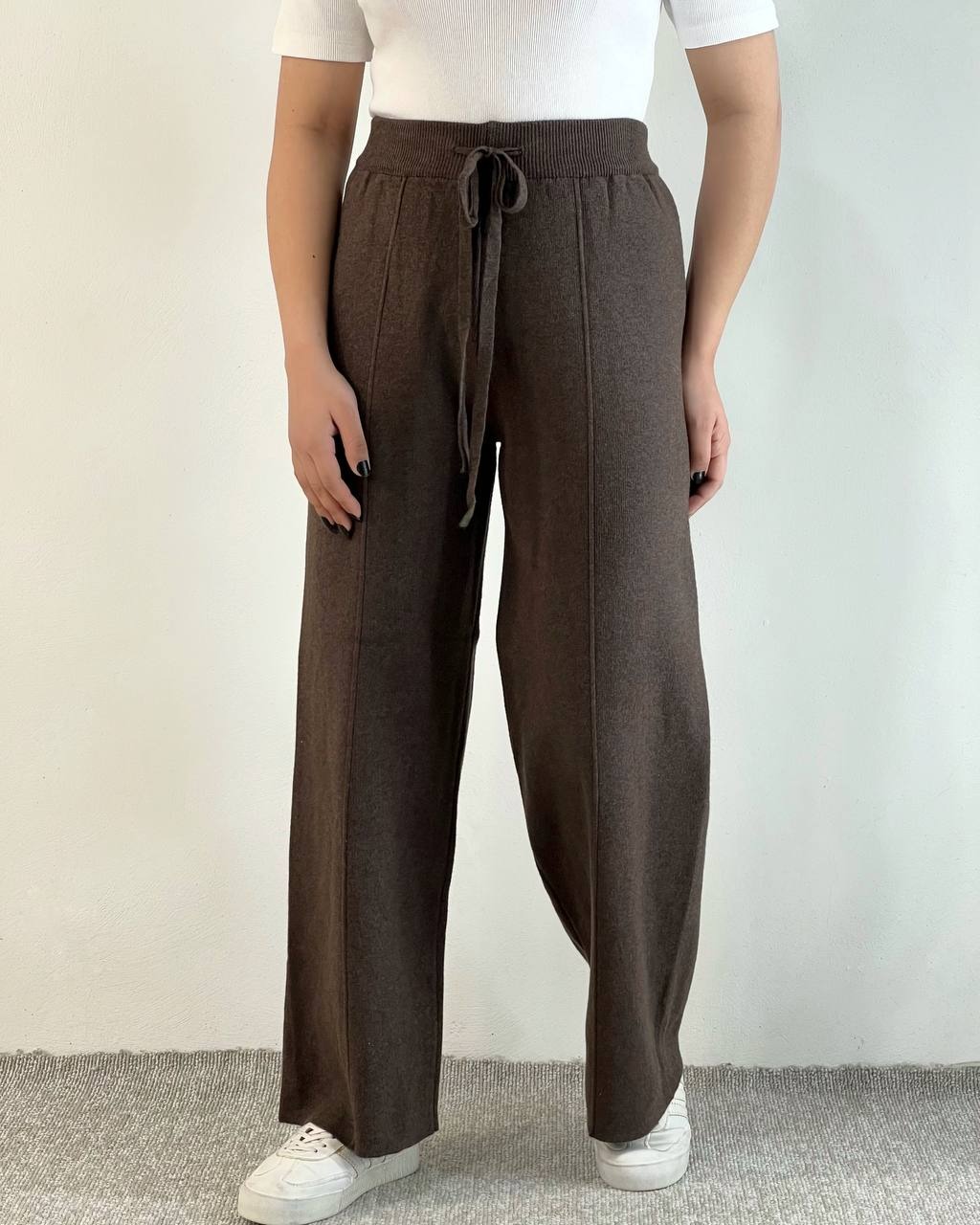 شلوار بافت نیم بگ کد 5107