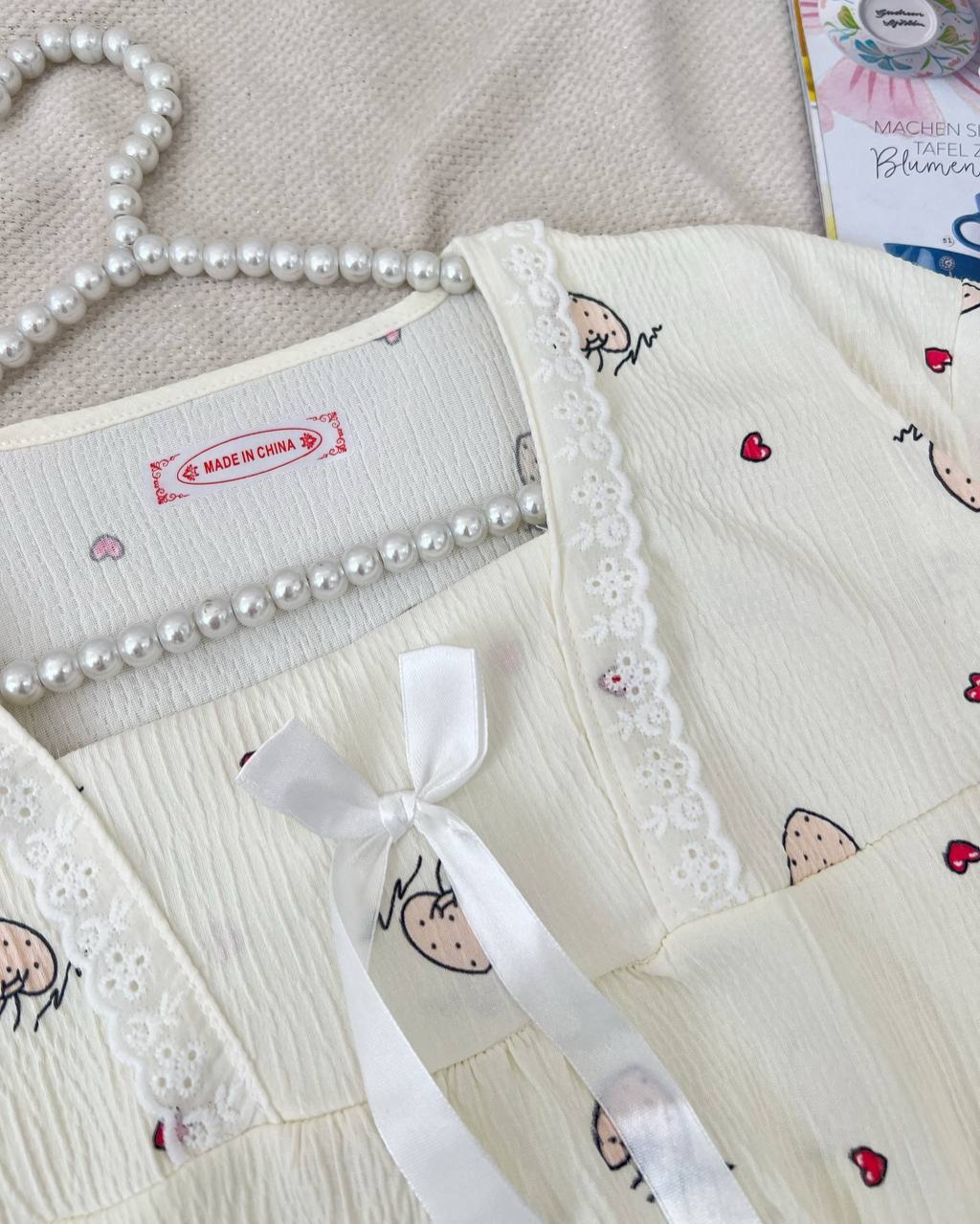 ست تیشرت و شلوار توت فرنگی کد 5110