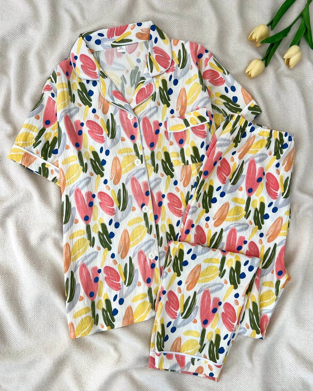 ست موسلین دوطرح کد 5115