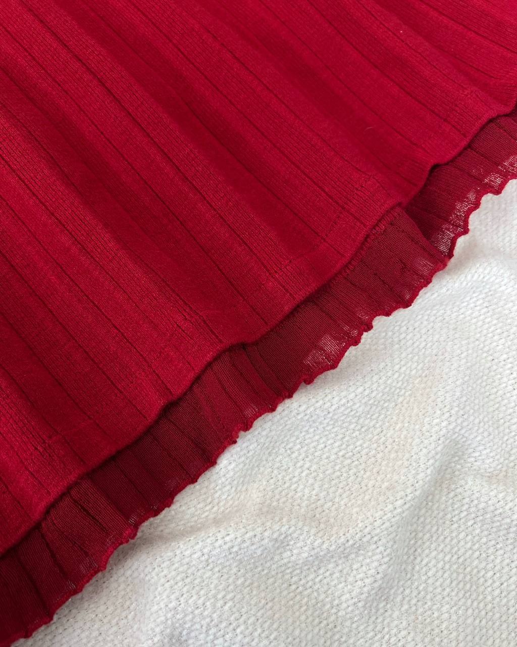 پیراهن بافت لبه تور دامن پلیسه کد 5122