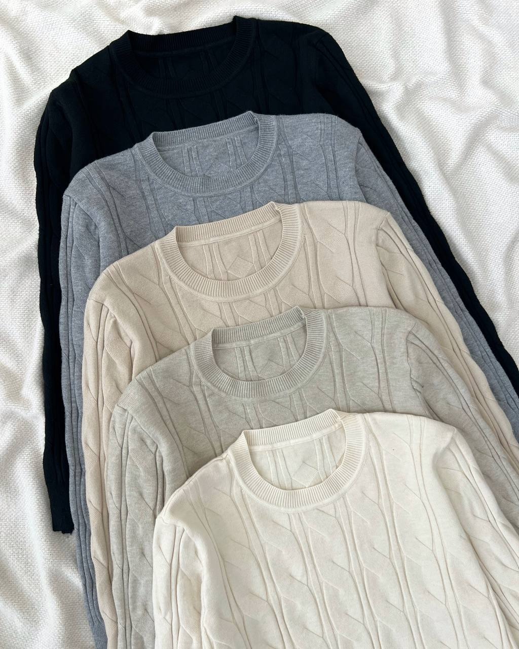 پلیور بافت یقه گرد 5 رنگ کد 5125