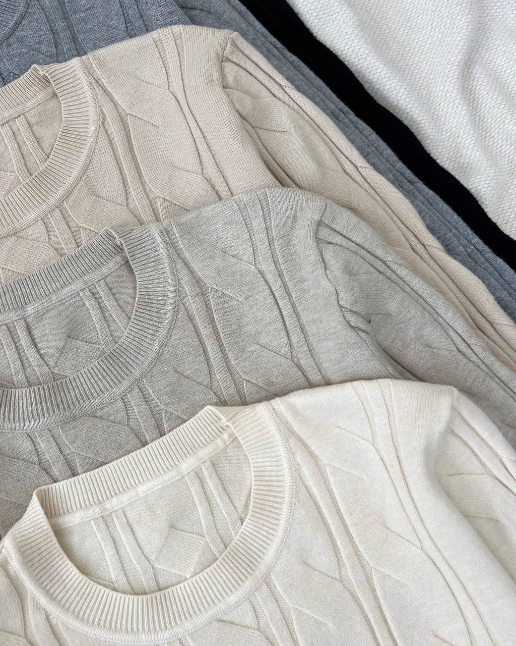 پلیور بافت یقه گرد 5 رنگ کد 5125