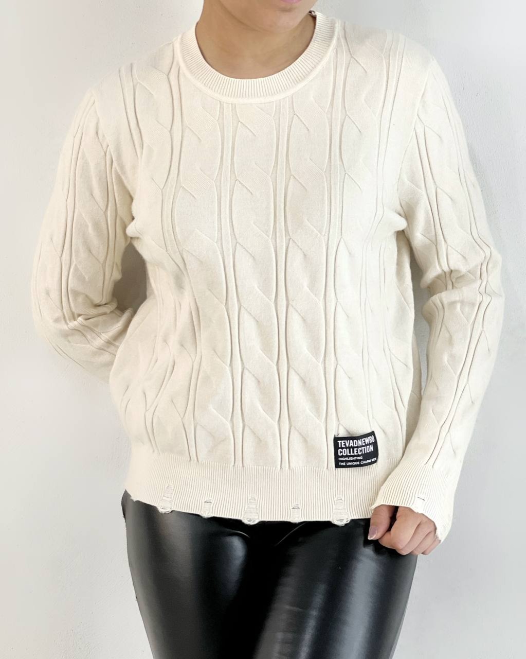 پلیور بافت یقه گرد 5 رنگ کد 5125