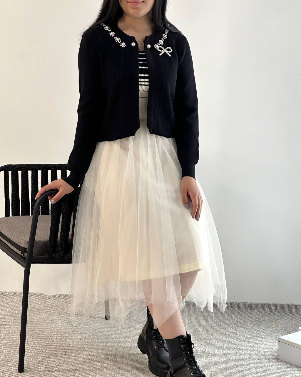 ست سارافون و رویی بافت کد 5126