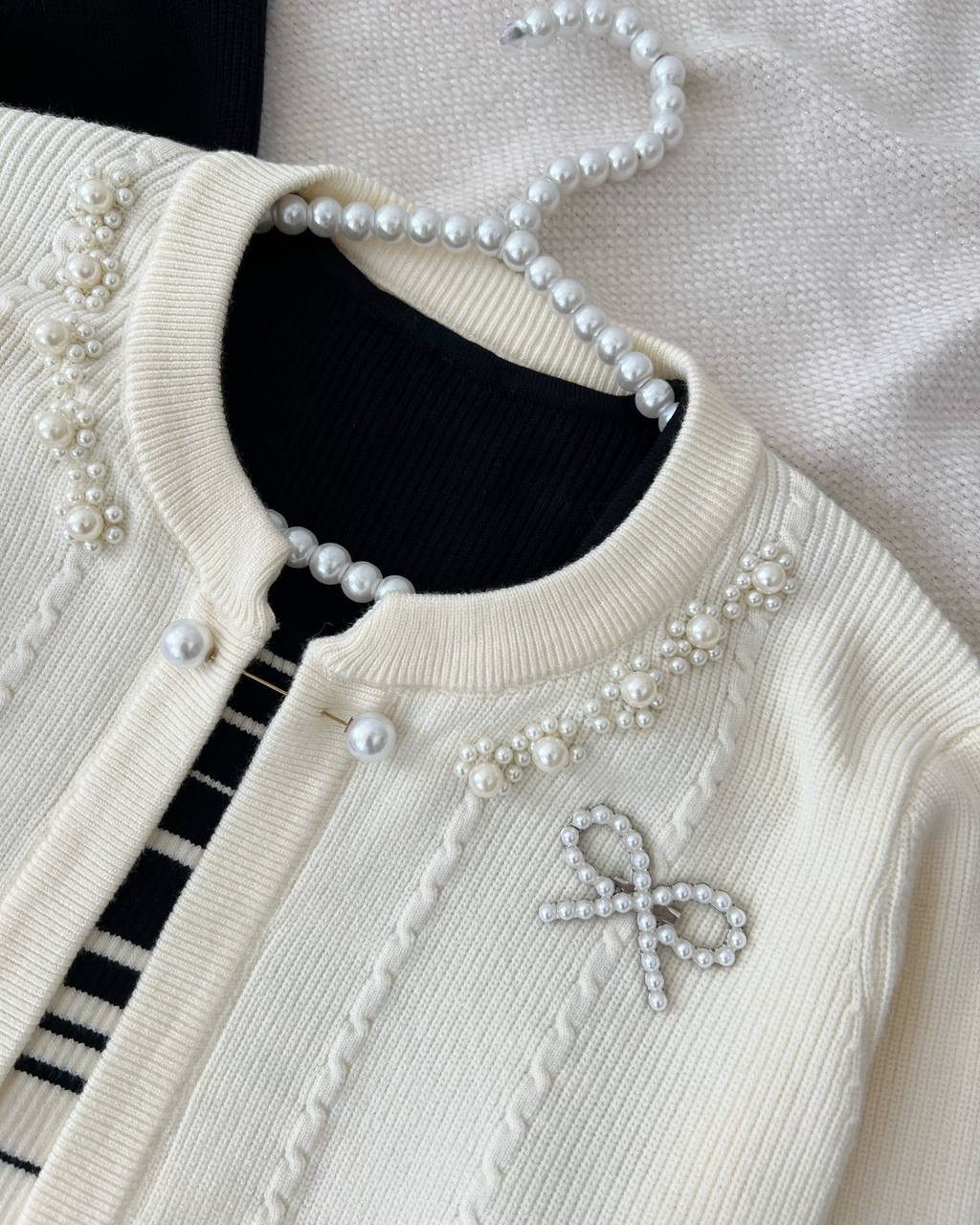 ست سارافون و رویی بافت کد 5126